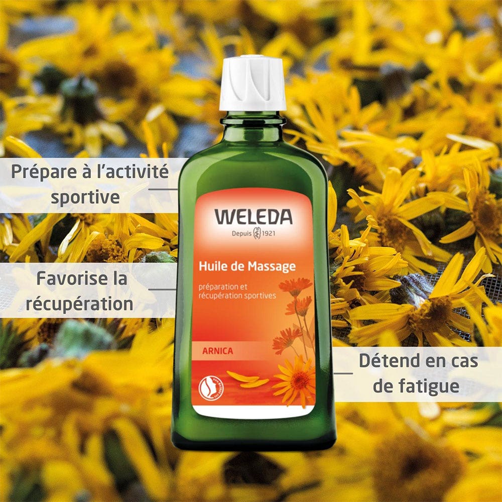 Weleda Arnica Bioes Massage Oil Sports Preparation and Recovery 2x200ml (6.76fl oz)