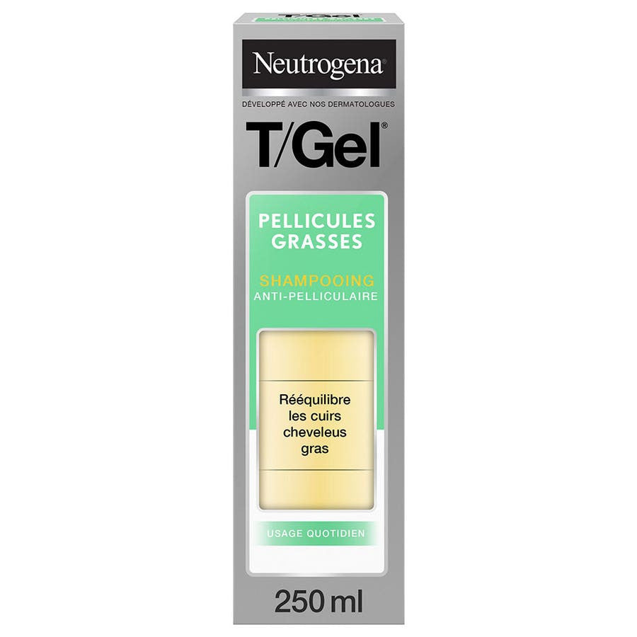 Shampooing Neutrogena T-Gel Cheveux Gras 250 ml (8,45 fl oz) 