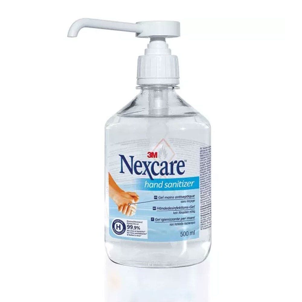 Nexcare Antiseptic hand gel pump bottle 500ml (16.91fl oz)