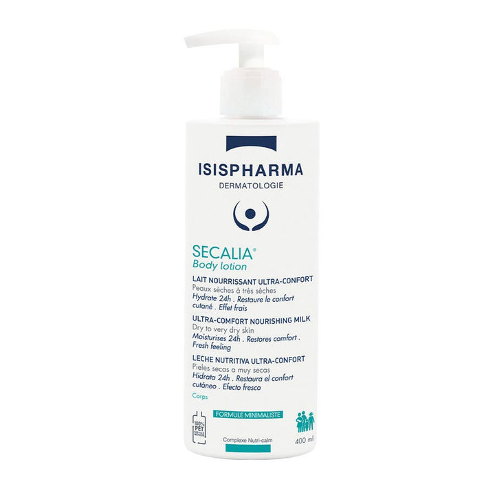 Isispharma Secalia Body Lotion Ultra-Comfort Nourishing Milk 400ml Pump Format