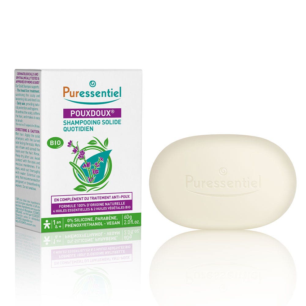 Puressentiel Poudoux Solide Daily use Bio shampoo 60g (2.12oz)