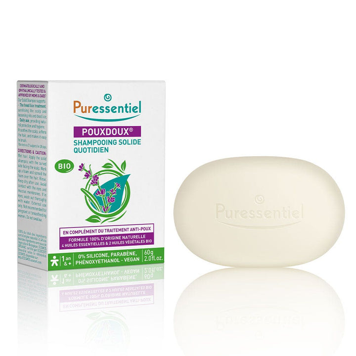 Puressentiel Poudoux Solide Daily use Bio shampoo 60g (2.12oz)