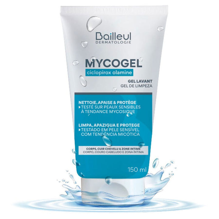 Biorga Mycogel Gel Nettoyant Moussant Peaux Sensibles 150 ml 