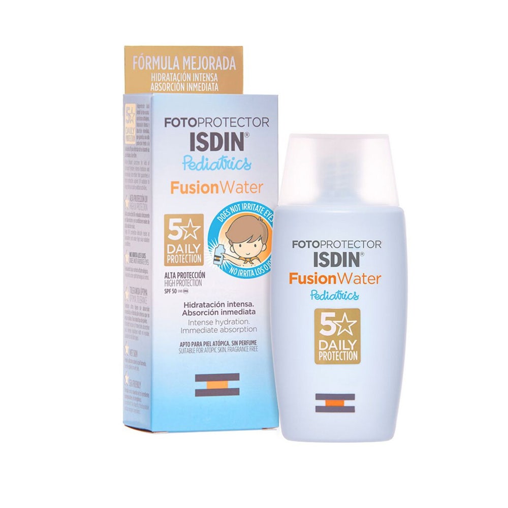 Isdin FusionWater Children's facial sunscreen SPF50 Fotoprotector Pediatrics 50 ml (1.69fl oz)