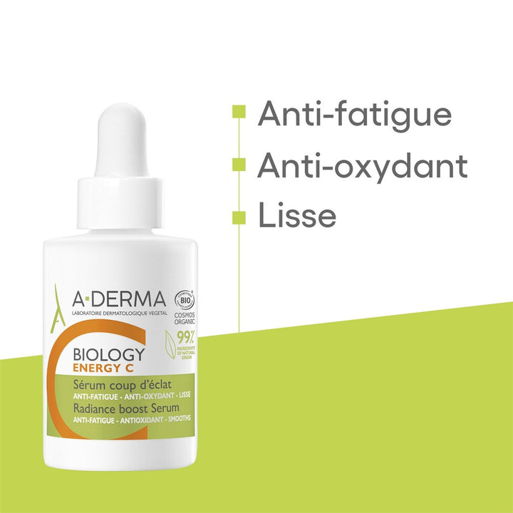 A-Derma Biology Energy C Radiance Boost Sérum Vit C+ 30ml (1.01floz)