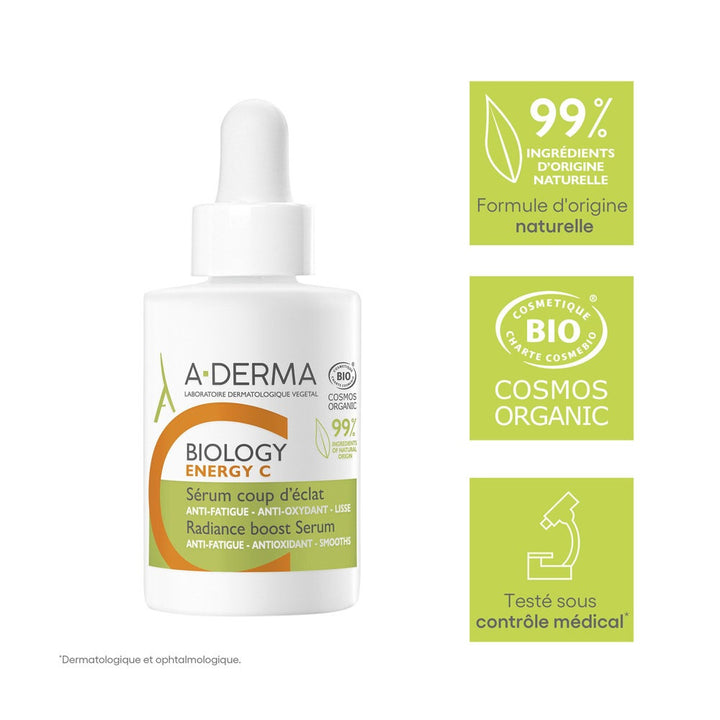 A-Derma Biology Energy C Radiance Boost Sérum Vit C+ 30ml (1.01floz)