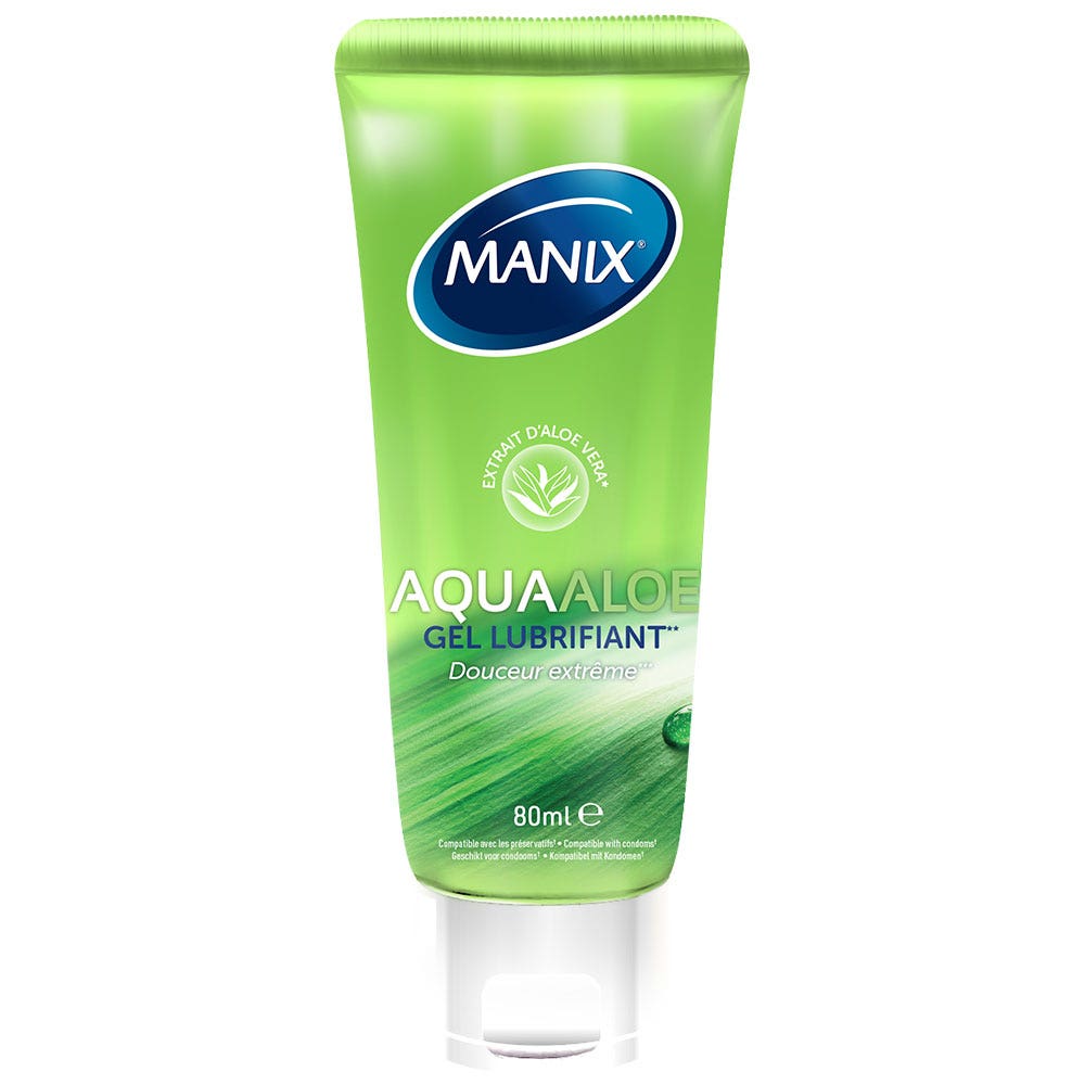 Manix AquaAloe Sensitive lubricating gel 80ml (2.71fl oz)