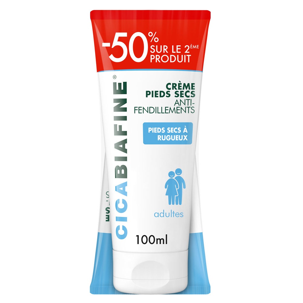 Cicabiafine Anti-Cracking Dry Feet Cream 2x100ml (3.38fl oz)