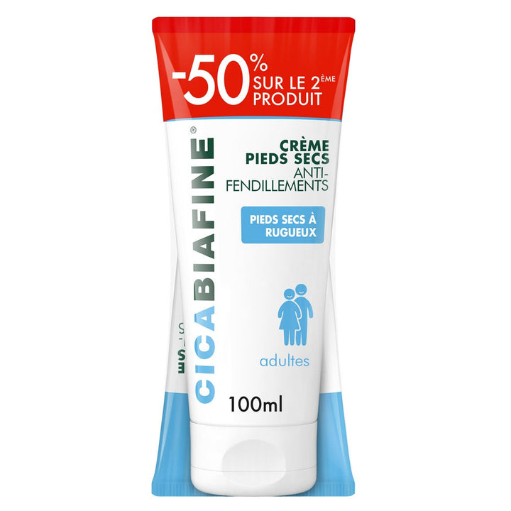 Cicabiafine Anti-Cracking Dry Feet Cream 2x100ml (3.38fl oz)