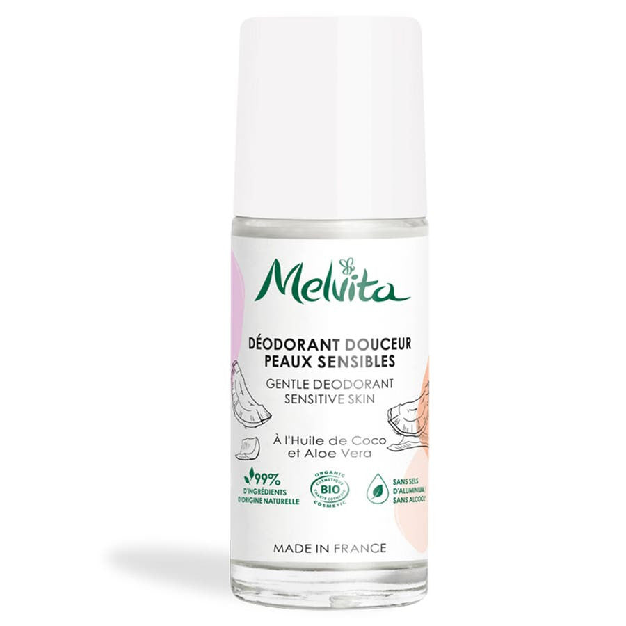 Melvita Déodorant Roll-On Douceur Peaux Sensibles Bio 50 ml 