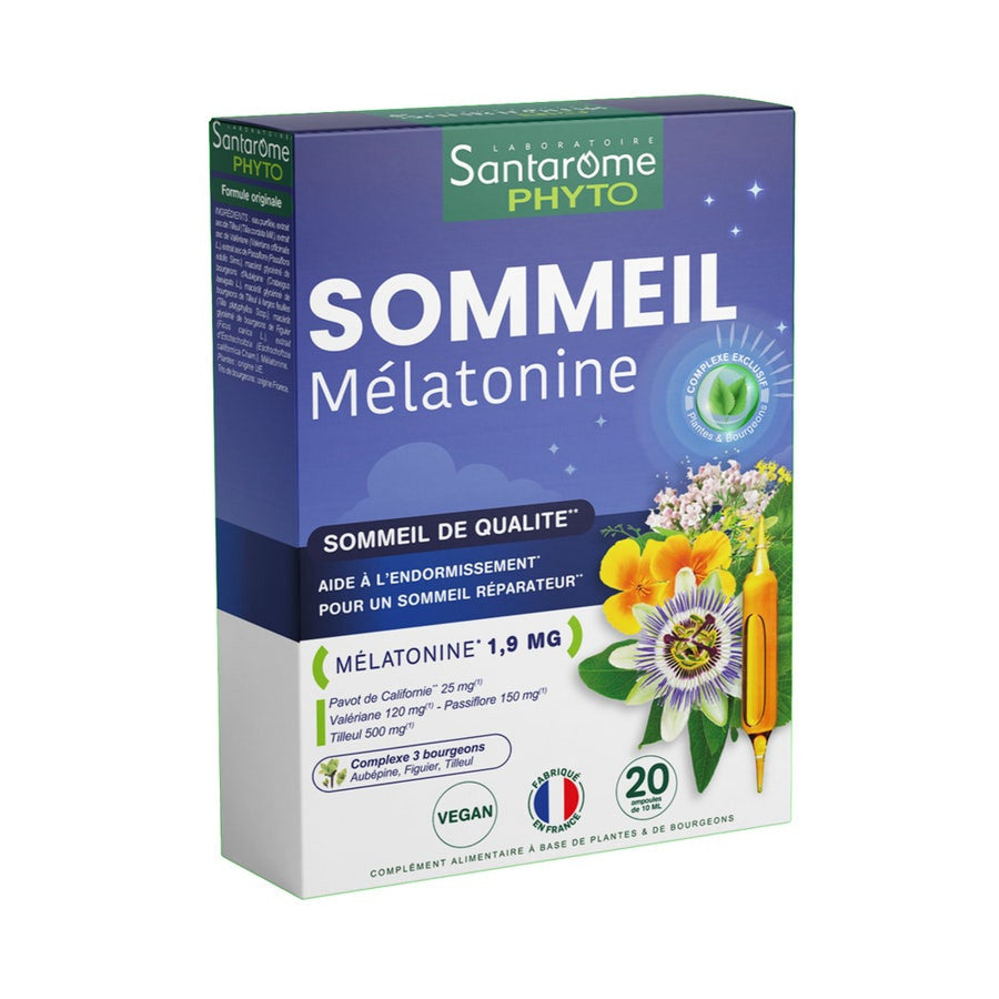 Santarome 8h Sommeil Phyto Endormissement facilité 20 Ampoules 