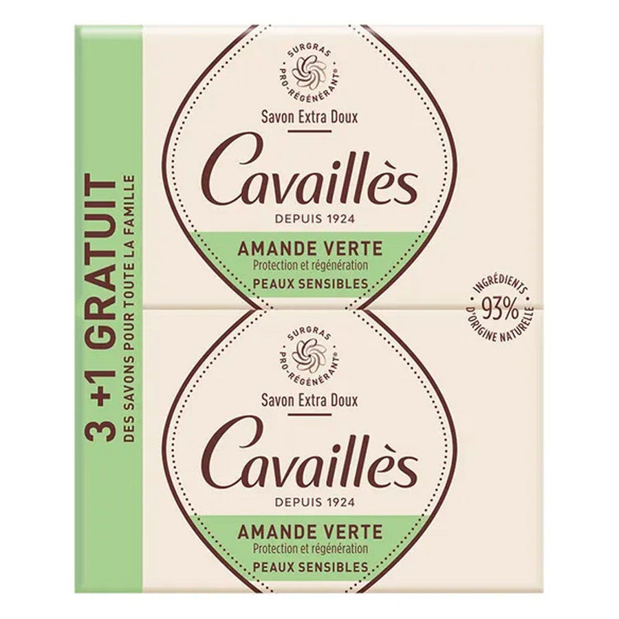 Cavaillès Extra Rich Green Almond Soap x 4 1000g (35.27 oz)