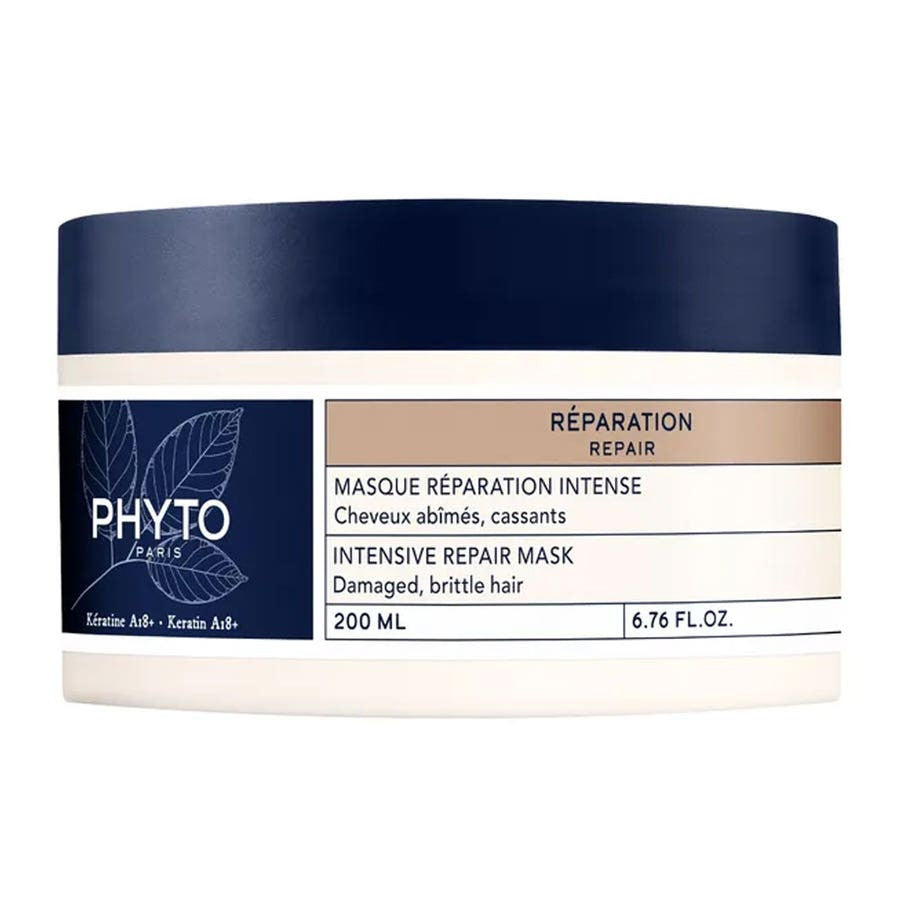 Phyto Reparer Masque Réparation Intense Cheveux Abîmés et Cassés 150 ml (5,07 fl oz) 