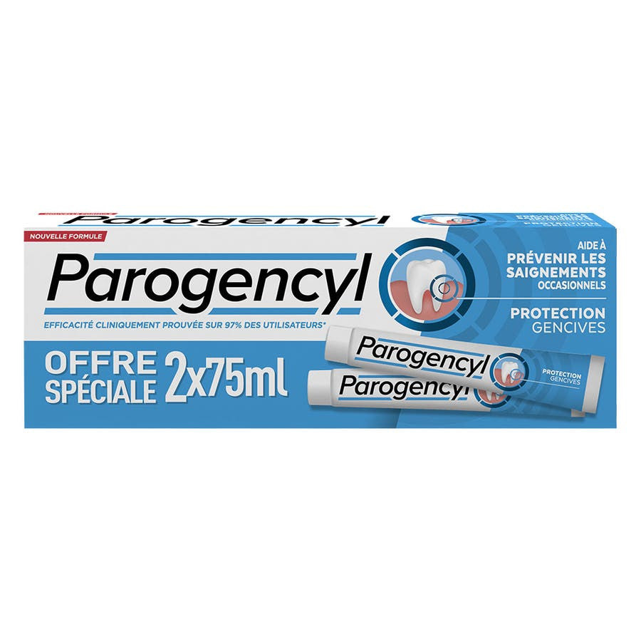 Dentifrice préventif Parogencyl 75 ml (2,53 fl oz) x2 