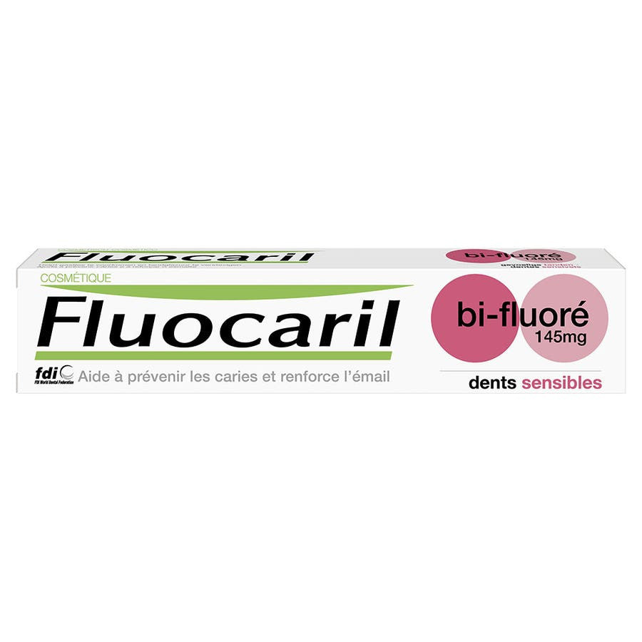 Dentifrice Fluocaril Bi-Fluorure 145 mg pour dents sensibles 75 ml (2,53 fl oz) 