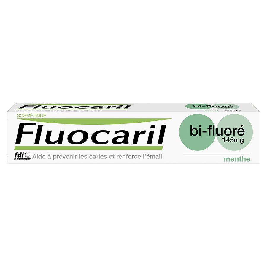 Dentifrice Fluocaril Bi-Fluorure 145 mg Menthe 75 ml (2,53 fl oz) 