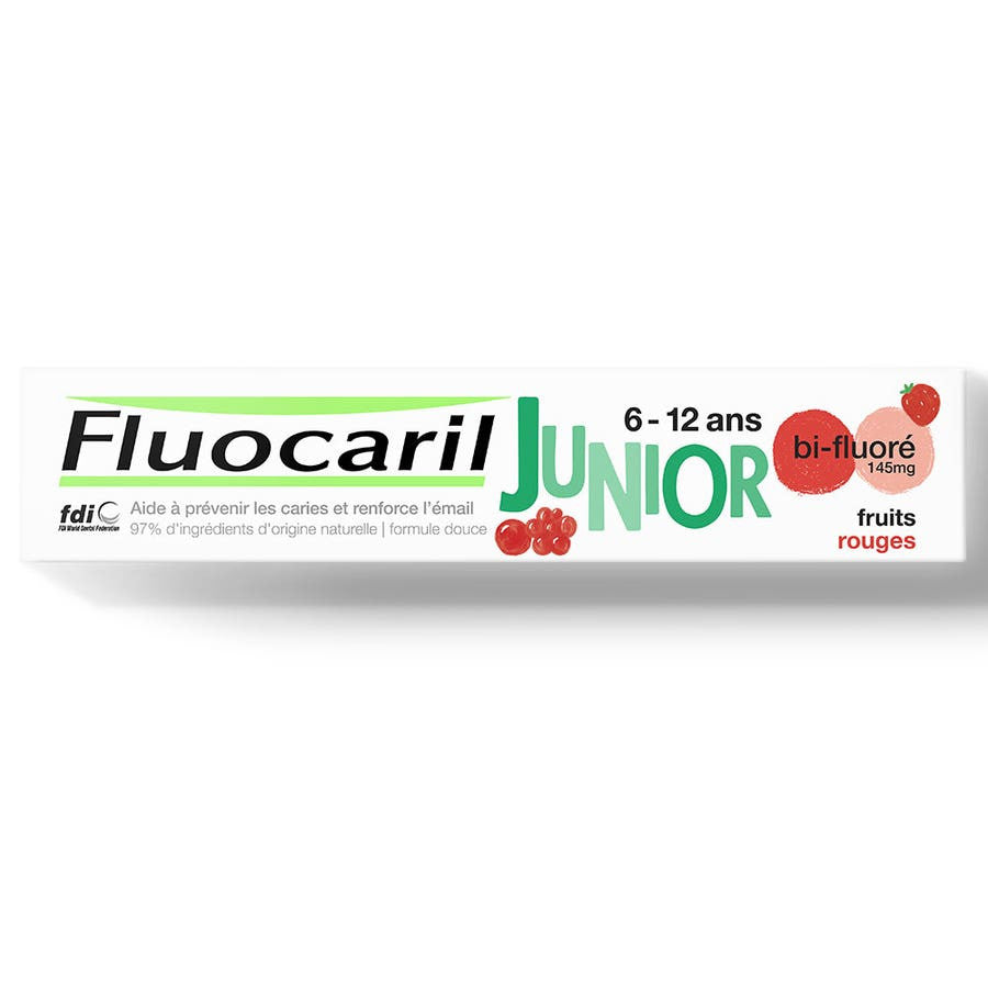 Fluocaril Junior Red Berry Toothpaste 75ml (2.53 fl oz)