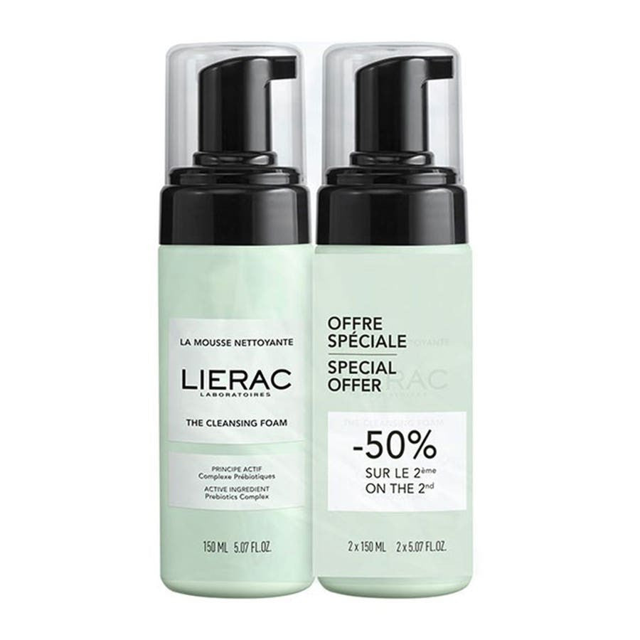 Lierac Make-up Removers Cleansing Foam All Skin Types 150ml x2 (5.07fl oz x2)