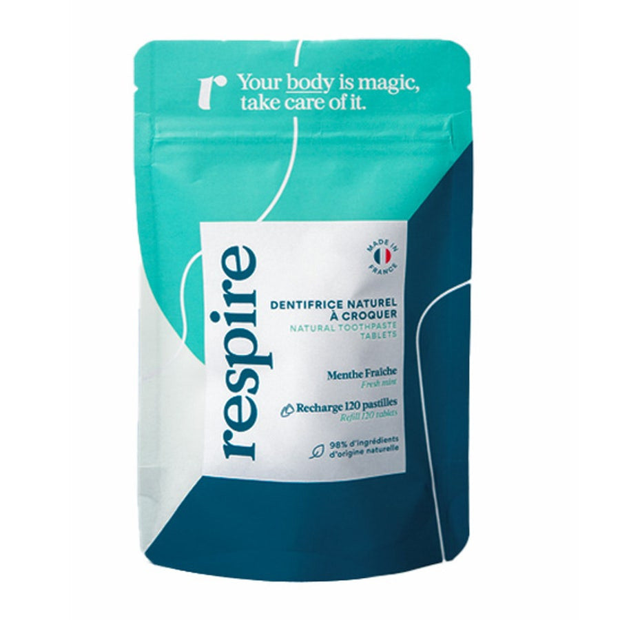 Respire Toothpaste solid refill 120 tablets x 120 tablets – FrenchBeautyHub