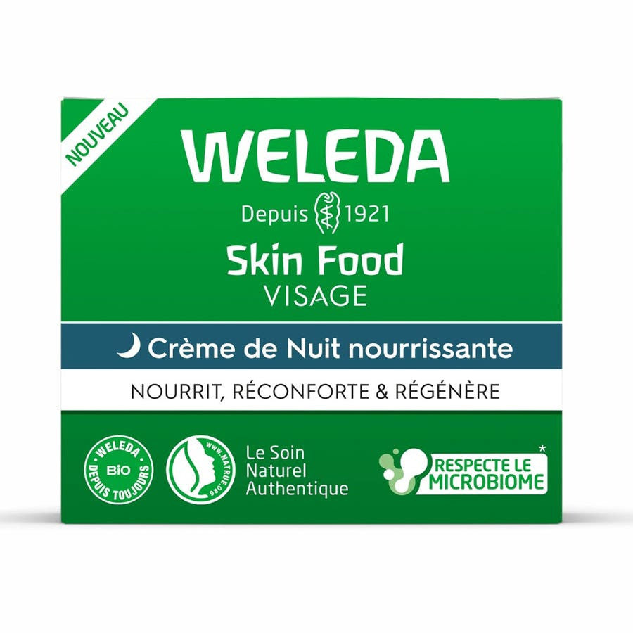 Weleda Skin Food Crème de Nuit Nourrissante Visage 40 ml 