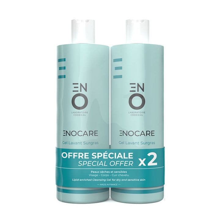 ENO Laboratoire Codexial Enocare Gel nettoyant surgras 400ml x2