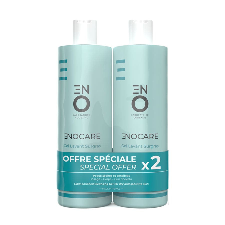 ENO Laboratoire Codexial Enocare Superfatted Cleansing Gel 400ml x2 (13.52 fl oz x2)