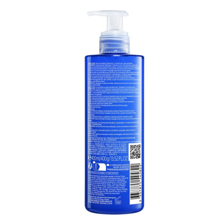 La Roche-Posay Toleriane Double Cleansing Foaming Gel Soothing Purifier 400ml (13.52fl oz)