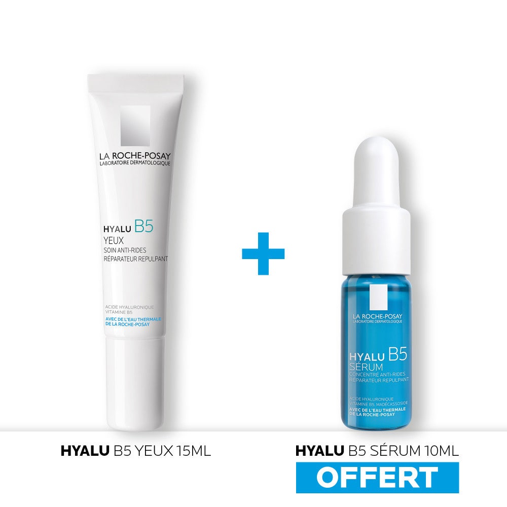 La Roche-Posay Hyalu B5 Eye Contour 40ml + mini Serum 10ml + mini Serum 10ml offert (0.34fl oz)