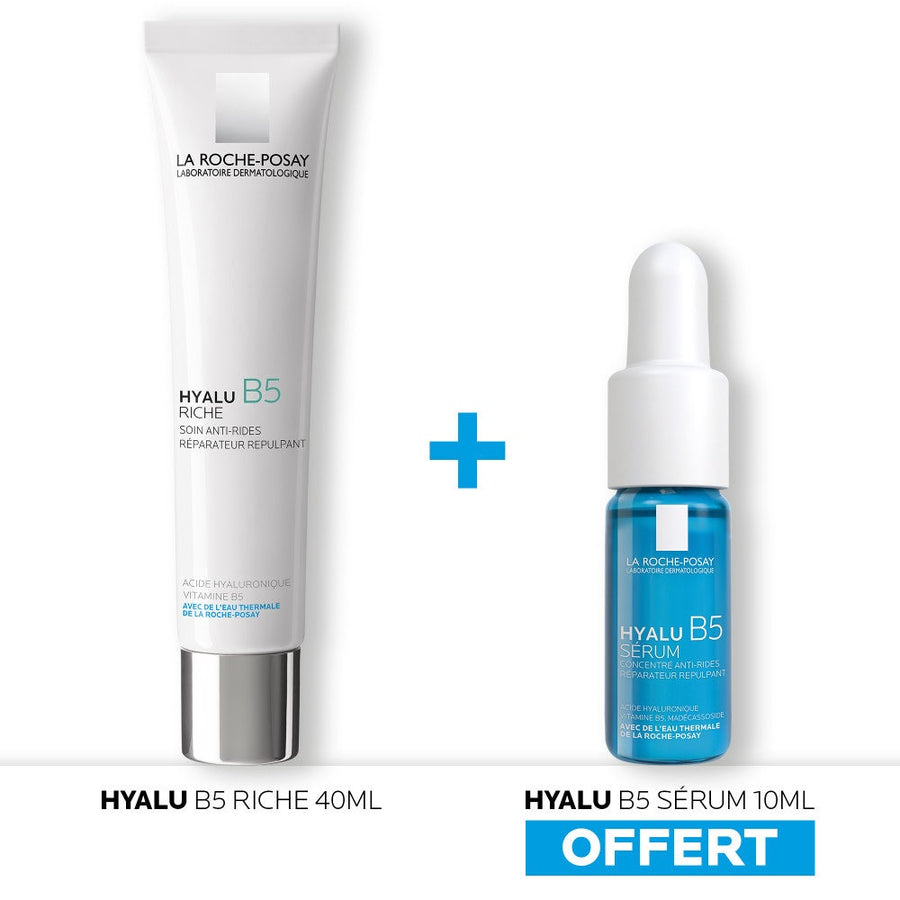 La Roche-Posay Hyalu B5 Rich anti-wrinkle repairing and plumping care 40 ml + 10 ml serum 50ml (1.69fl oz)