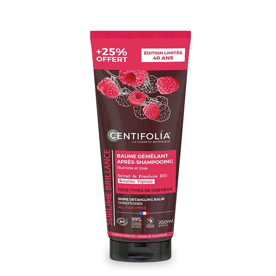 Centifolia Soins capillaires Baume après-shampoing à l'extrait de framboise et aux protéines d'amande douce 200 ml (6,76 fl oz) 