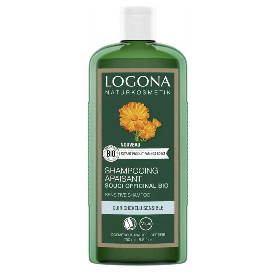 Logona Soothing Shampoo with Organic Marigold for Sensitive Scalp 250ml (8.45fl oz)