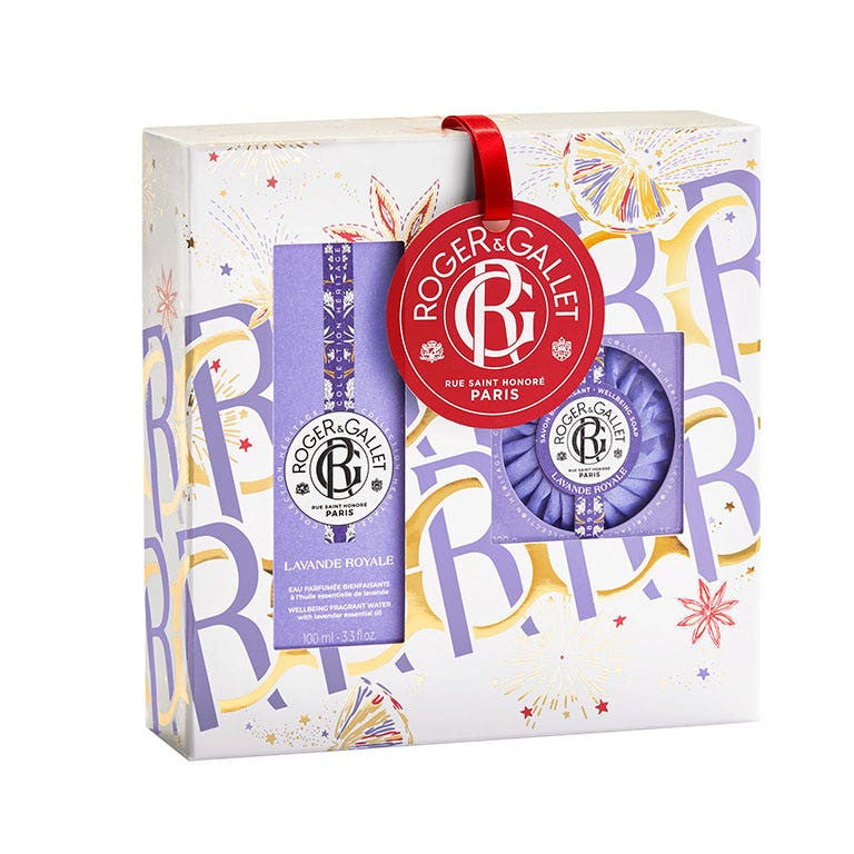 Coffrets cadeaux Roger &amp; Gallet Lavande Royale Eau et Savons 30 ml + 50 ml 