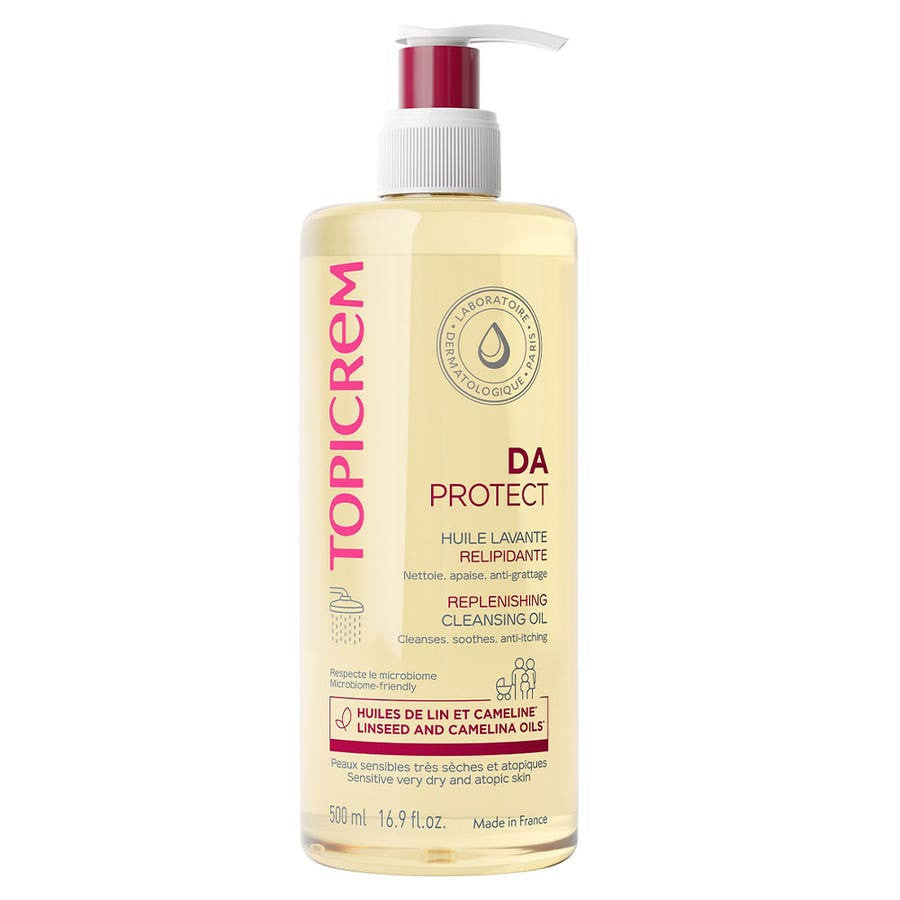 Topicrem Da Protect Relipid+ Cleansing Oil very dry and atopic sensitive skin 500ml (16.90fl oz)