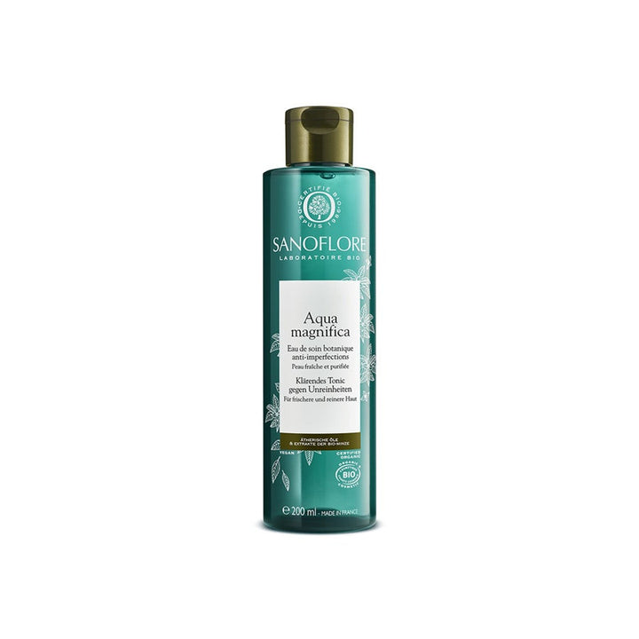 Sanoflore Magnifica Aqua Essence Botanique Perfectrice de Peau pour Peaux Grasses et Acnéiques 200 ml (6,76 fl oz) 