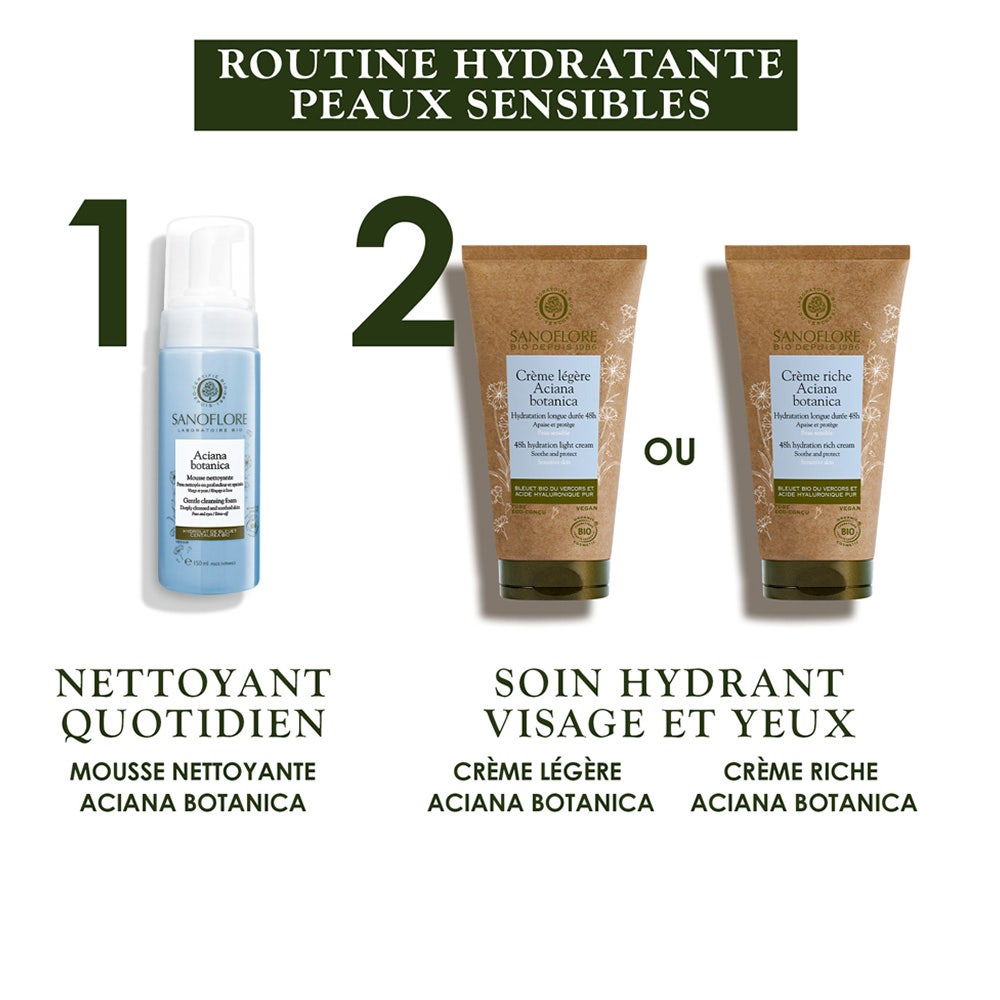 Sanoflore Aciana Botanica Aciana Botanica Light Cream 48H Hydratation certifiée biologique 50 ml (1,69fl oz)