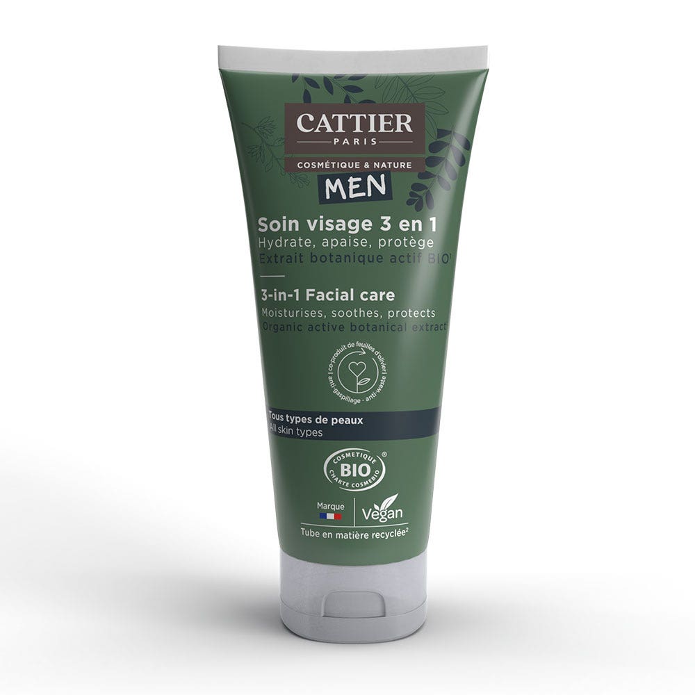 Cattier Man 3 in 1 Bioes Facial treatments All skin types 50ml (1.69fl oz)