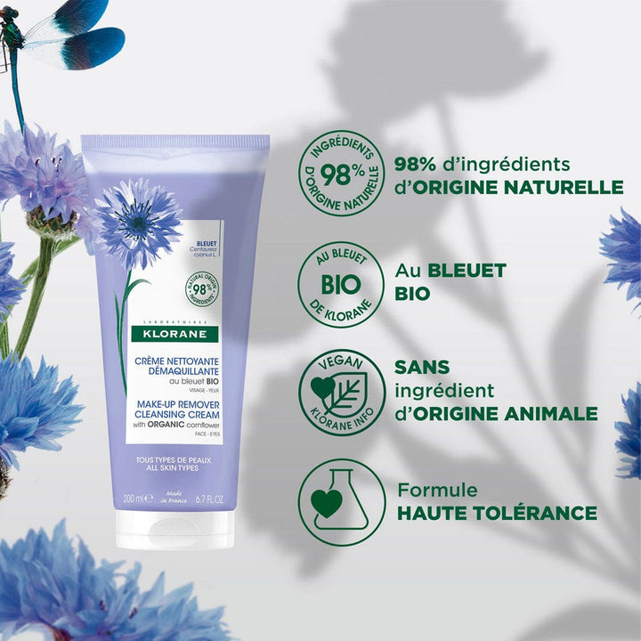 Klorane Cornflower Cleansing Cream Make-Up Removers 200ml (6.76fl oz)