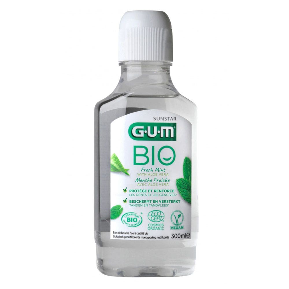 Gum Organic Mouthwash Strawberry Mint 300ml (10.14fl oz)