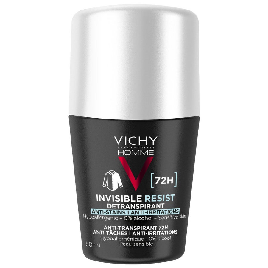 Vichy Man Invisible Resist Anti-perspirant Roll On Deodorant 72h Sensitive Skin  50ml (1.69fl oz)