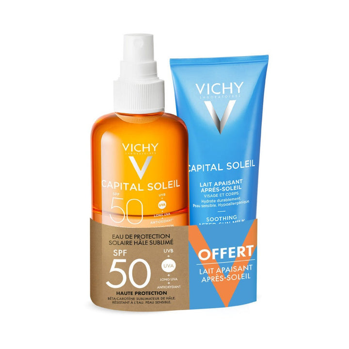 Coffret Eau de Protection Solaire et Après-Soleil Vichy Capital Soleil SPF50+ 