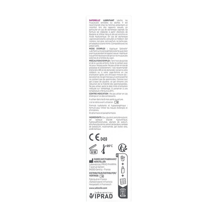 Saforelle Comfort & pleasure lubricant 30ml (1.01fl oz)