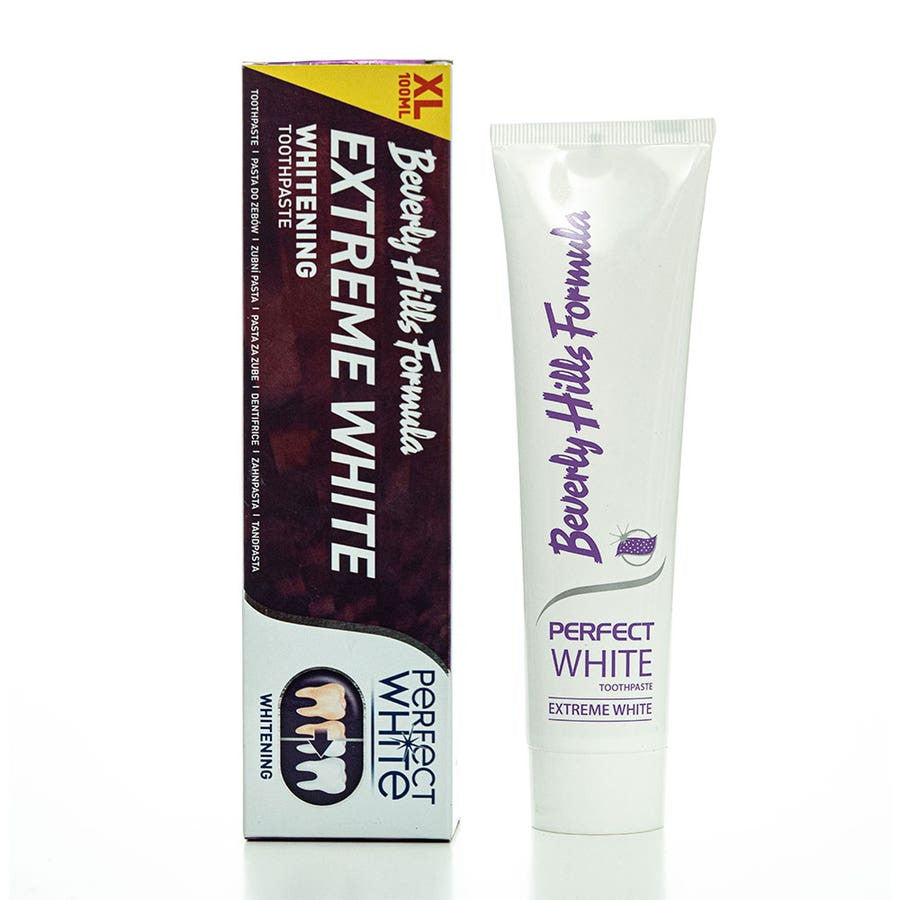 Dentifrice Beverly Hills Formula Perfect White Extreme White à l'améthyste 100 ml (3,38 fl oz) 