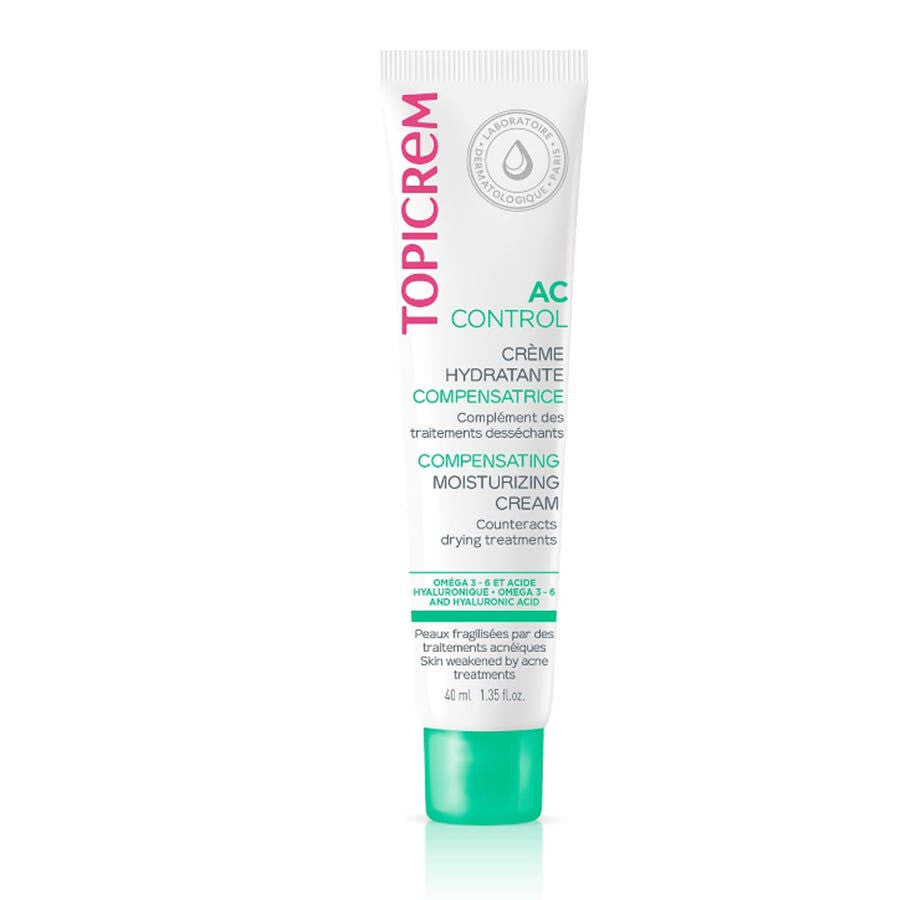 Topicrem AC Control Ac Compensating Moisturizing Cream Combination To Oily Skins 40ml (1.35fl oz)