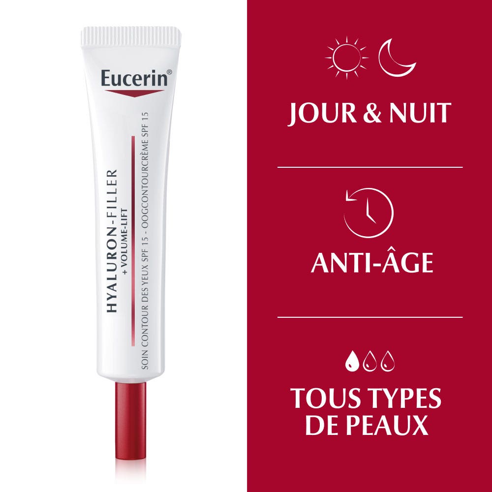 Eucerin Hyaluron-Filler + Volume Lift Eye Contour Care Spf15 15ml (0.50fl oz)