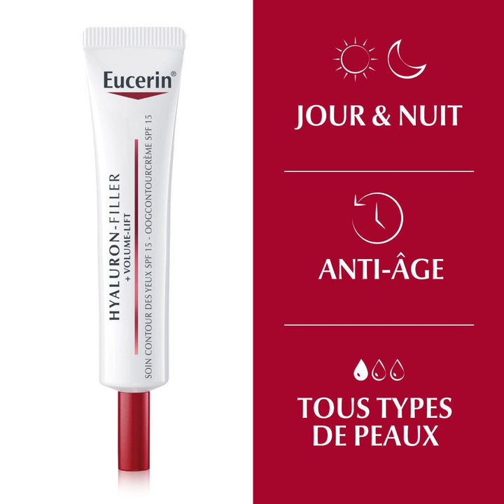 Eucerin Hyaluron-Filler + Volume Lift Eye Contour Care Spf15 15ml (0.50fl oz)