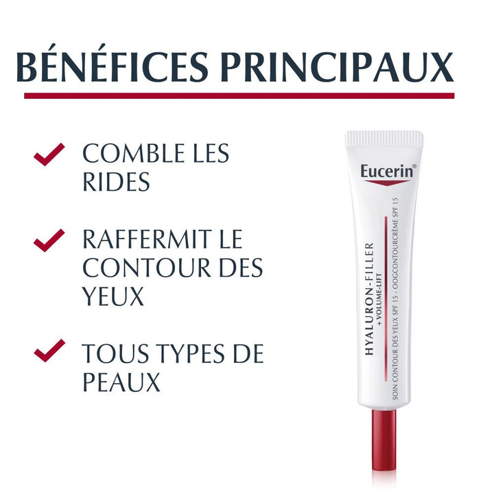 Eucerin Hyaluron-Filler + Volume Lift Eye Contour Care Spf15 15ml (0.50fl oz)