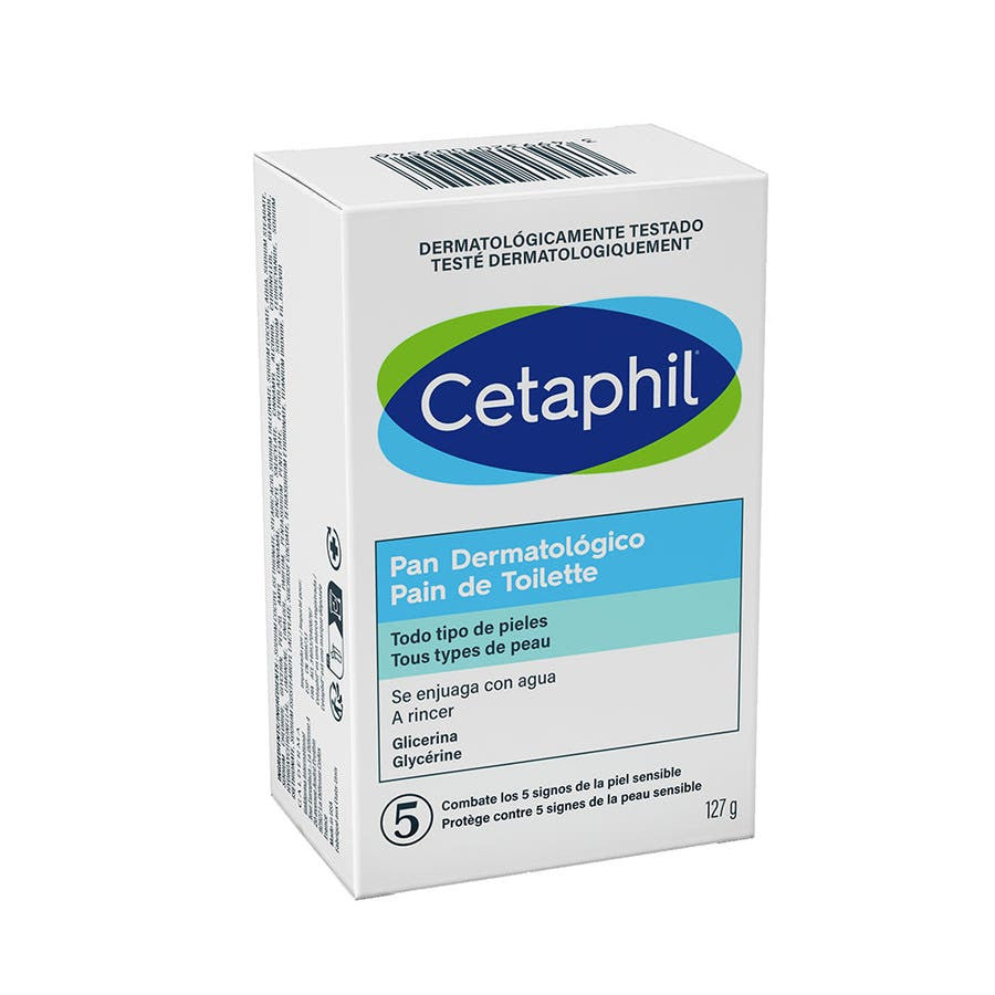 Cetaphil Pain de Toilette Visage et Corps Peaux Sensibles 127 g (4,47 oz) 