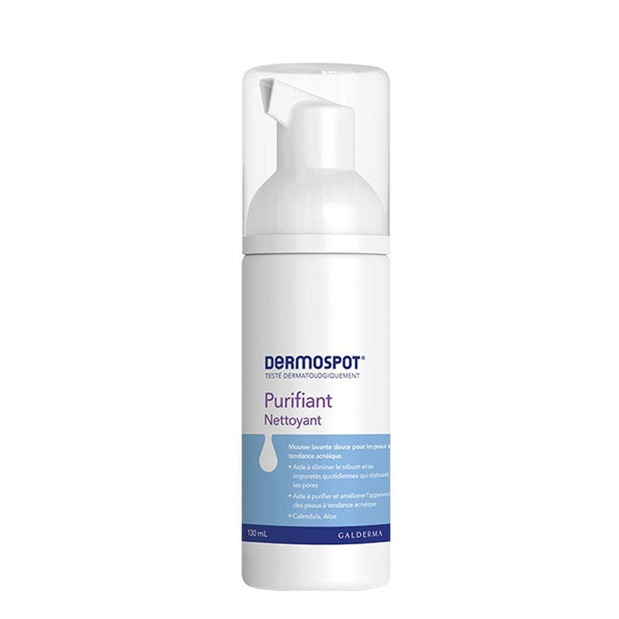 Galderma Dermospot Mousse Nettoyante Peaux à Tendance Acnéique 130 ml (1,01 fl oz) 