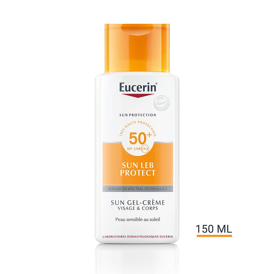 Eucerin Sun Protection Sun Leb.ple High Protection Cream Gel Spf50 Face And Body 150ml (5,07fl oz)