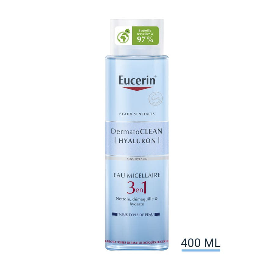 Eucerin DermatoCLEAN [Hyaluron] Lotion micellaire 3 en 1 400 ml (13,52 fl oz) 